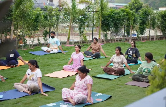 300 Hour Yoga course moment