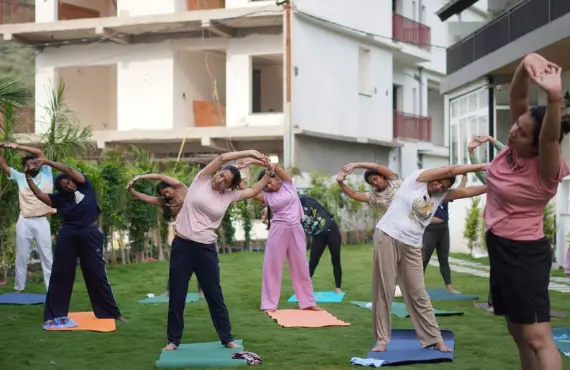 300 Hour Yoga course moment