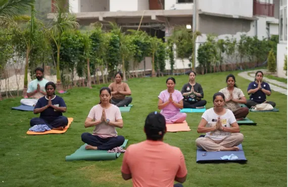 300 Hour Yoga course moment