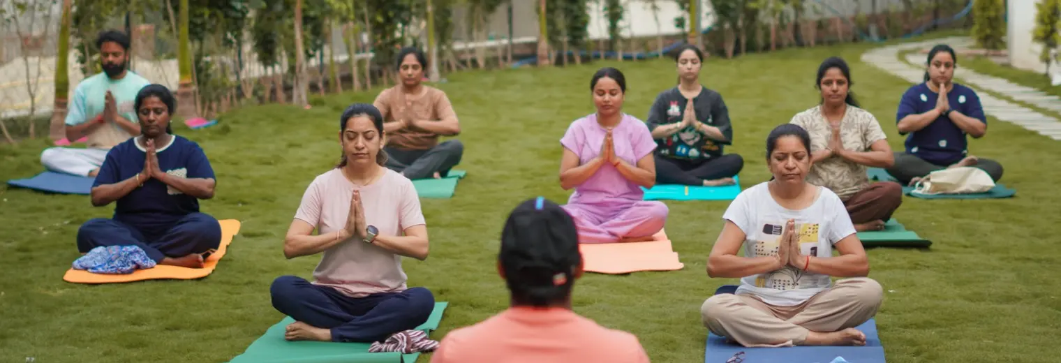 Yoga learning at Veda Yoga Ashram