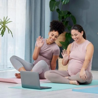Online prenatal yoga training