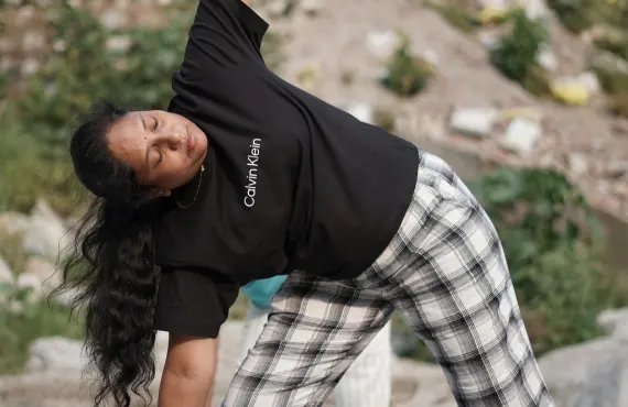 7-Day yoga retreat moment