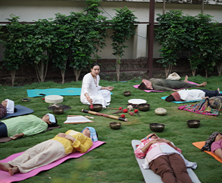 Sound healing session
