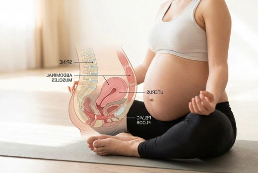 Prenatal yoga practice